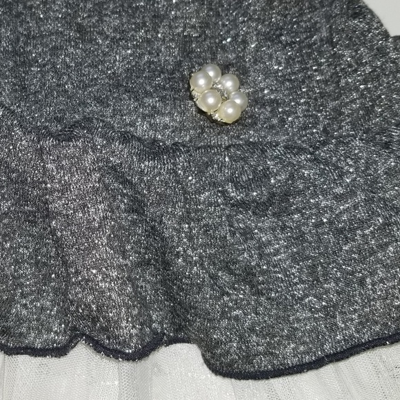 Dorissa Girl 6X Party Dress w/ Sequin Tulle E106 - Picture 4 of 6